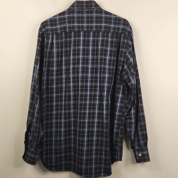 Paul & Shark Yachting Long Sleeve Plaid Print Button Down Shirt Large - Picture 2 of 7